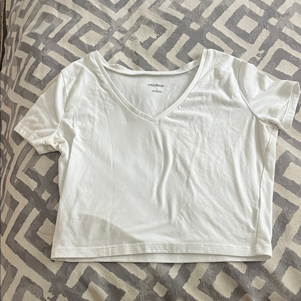 ❤️ 6 for 20 ❤️Wild Fable White V-Neck Tee
